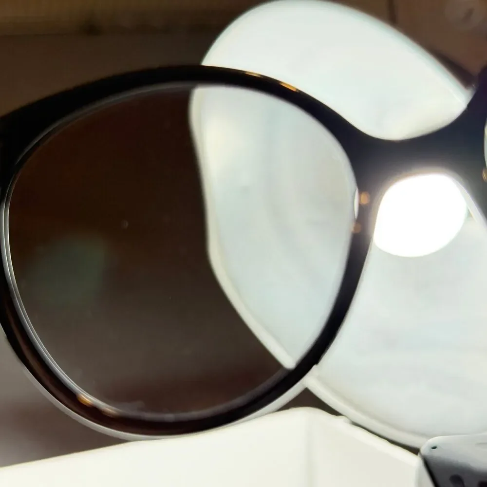 Chloé CE765S Sunglasses Women's Shiney Black Grey Gradient Oversized Round